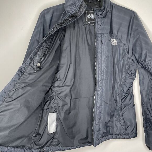 NORTH FACE Quilted Jacket Womens Small S Black Full Zip Lightweight Zip Pockets - Picture 4 of 13